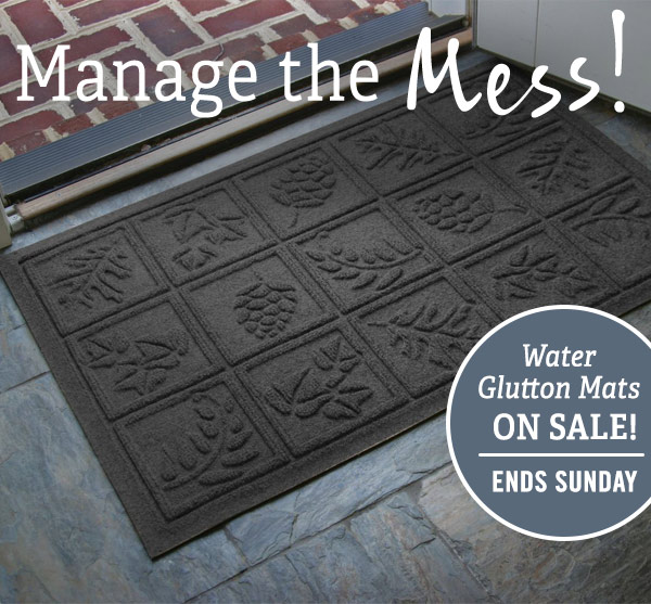 Manage the Mess! Water Glutton Mats on Sale - Ends Sunday