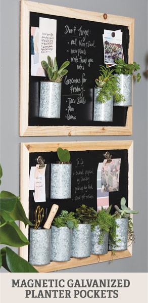 Magnetic Galvanized Planter Pockets