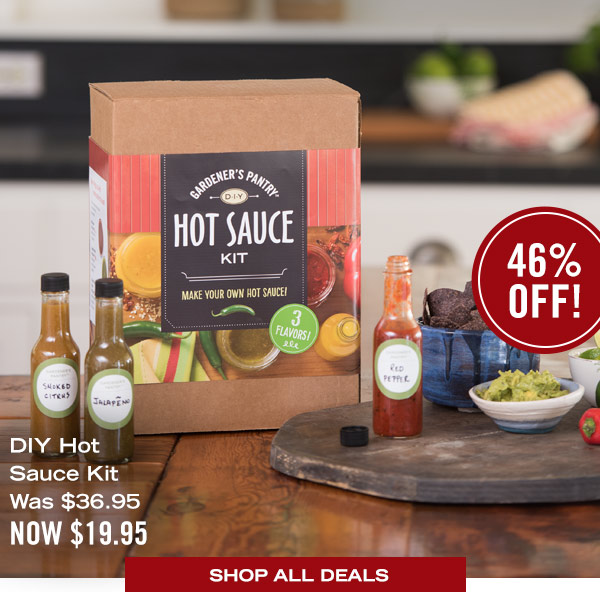 DIY Hot Sauce Kit, was $36.95, now $19.95 - 46% off!