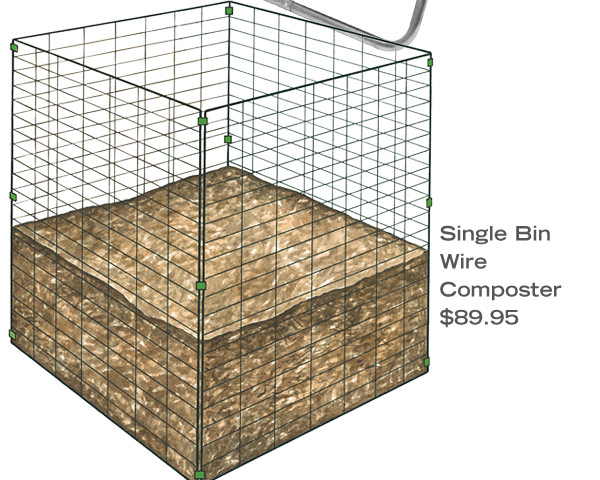 Single Bin Wire Composter, $89.95