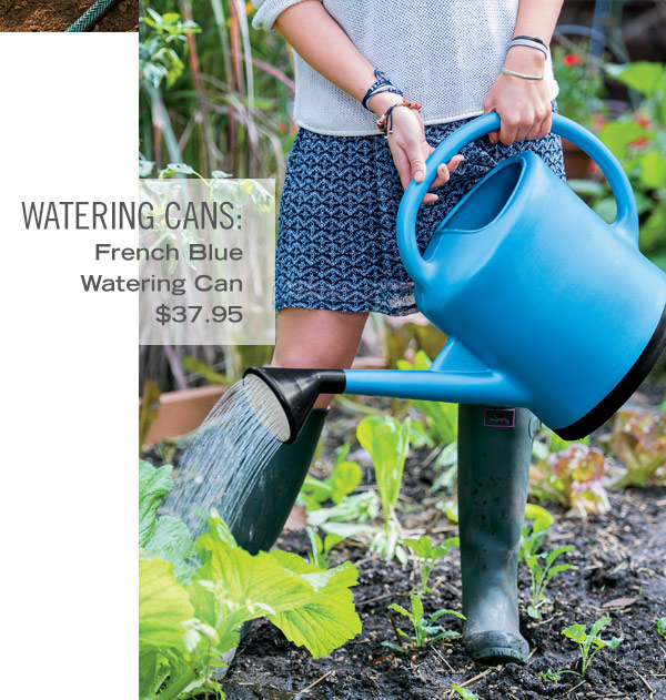 Shop Watering Cans: Pictured - French Blue Watering Can, $37.95