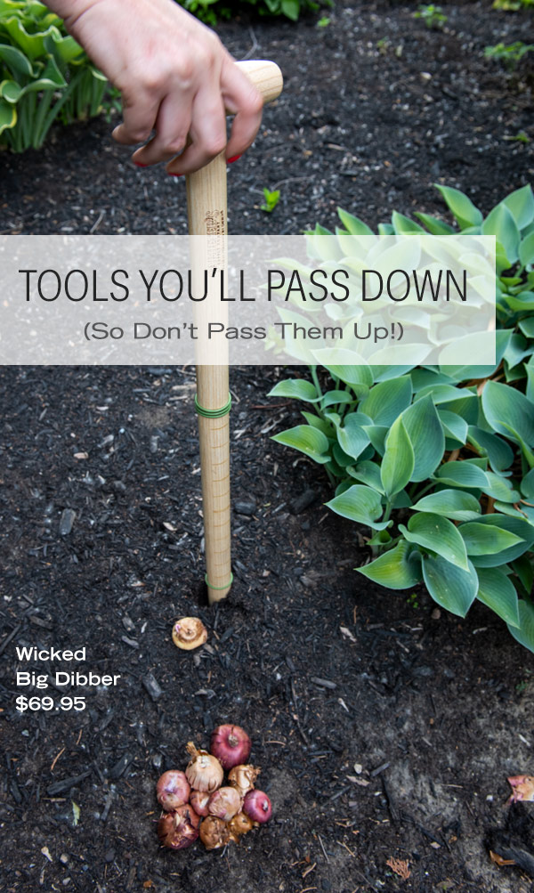 Tools You'll Pass Down (So don't pass them up!) Pictured: Wicked Big Dibber, $69.95