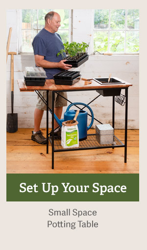 Set Up Your Space - Small Space Potting Table