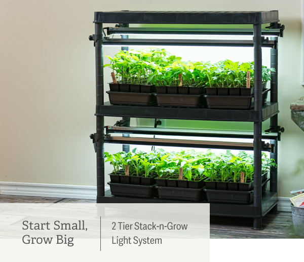 Start Small, Grow Big | 2 Tier Stack-n-Grow Light System