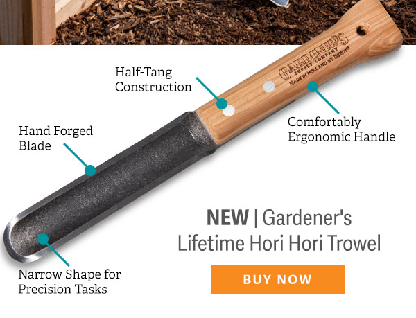 NEW| Gardener's Lifetime Hori Hori Trowel | Half-Tang Construction, Comfortably Ergonomic Handle, Hand Forged Blade, Narrow Shape for Precision Tasks | BUY NOW