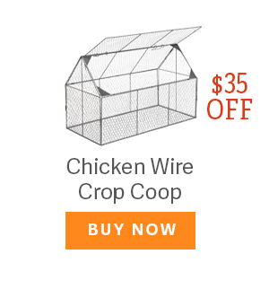 $35 OFF - Chicken Wire Crop Coop - BUY NOW