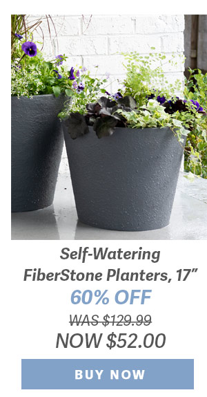 Self-Watering FiberStone Planters 17" 25% OFF WAS $129.99 NOW 97.49