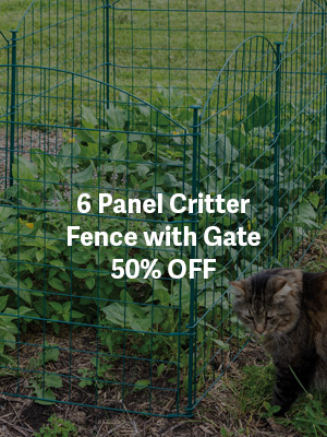 6 Panel Critter Fence with Gate - 50% OFF