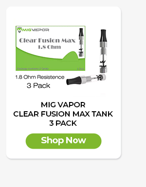 Mig Vapor Clear Fusion Max Tank - 3 Pack