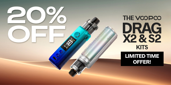 20% Off Voopoo Drag X2 & S2