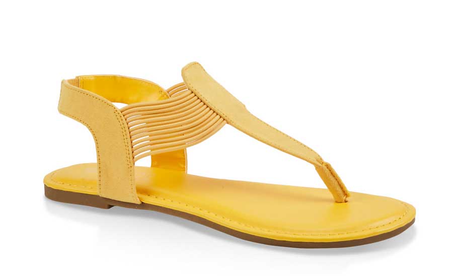 Elastic Strap Thong Sandals