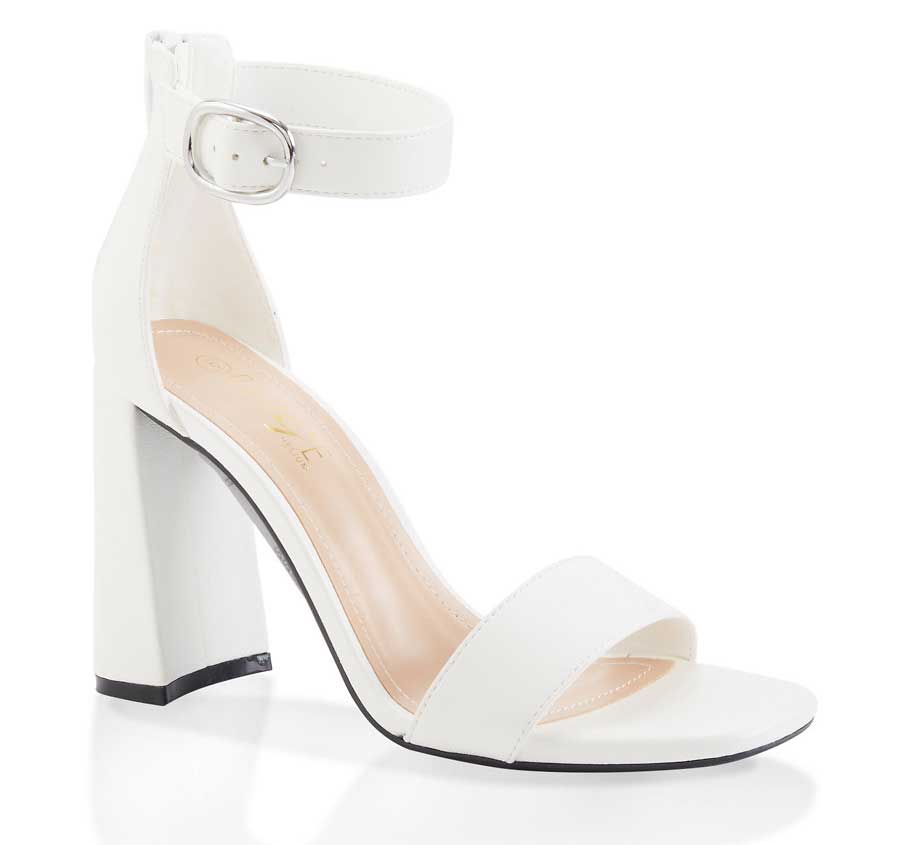 Block Heel Ankle Strap Sandals