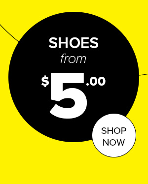Shoes from $5.00