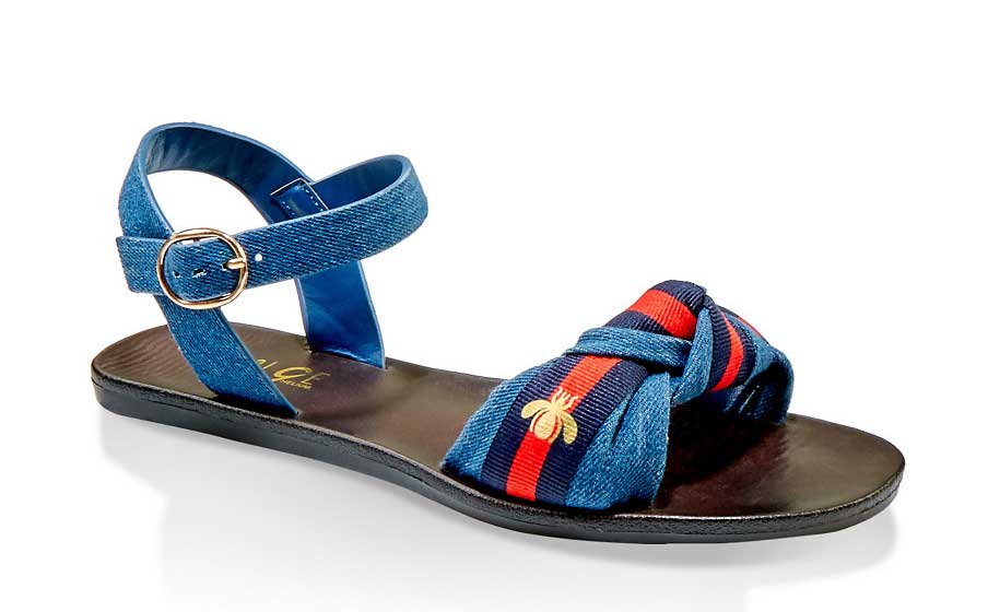 Knotted Band Ankle Strap Sandals