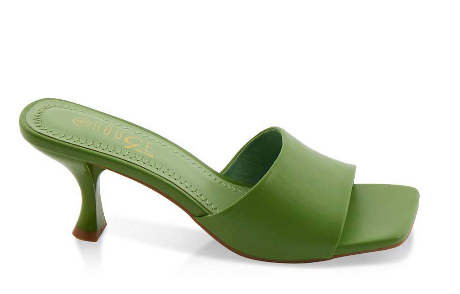 Flare Heel Sandals