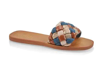 Braided Single Band Slide Sandals