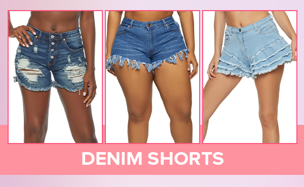 DENIM SHORTS