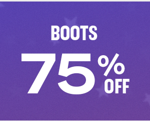 BOOTS 75% OFF