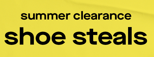 summer clearance shoe steals