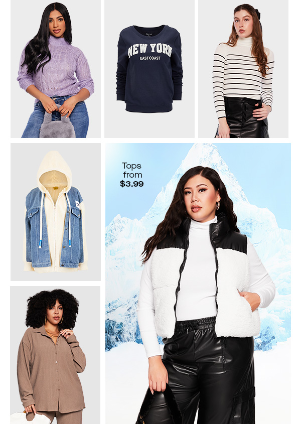 Tops from $3.99