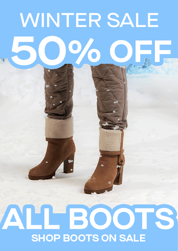 WINTER SALE 50% OFF ALL BOOTS