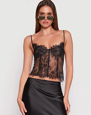 Lace Bustier Corset Top