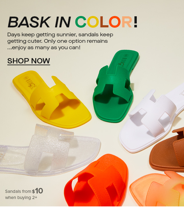 Jelly H Band Slide Sandals
