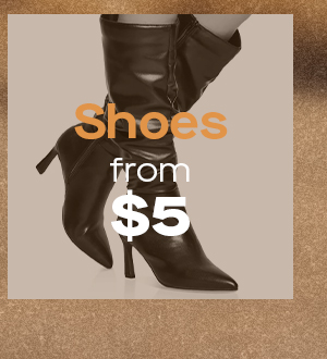 Shoes from $5
