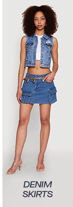 DENIM SKIRTS