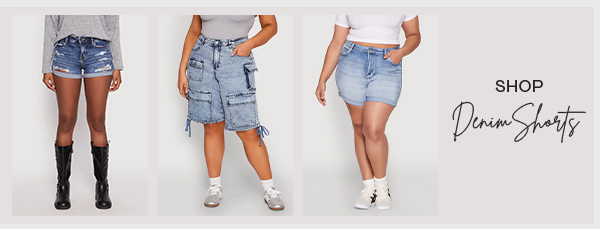 SHOP DENIM SHORTS
