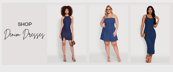 SHOP DENIM DRESSES