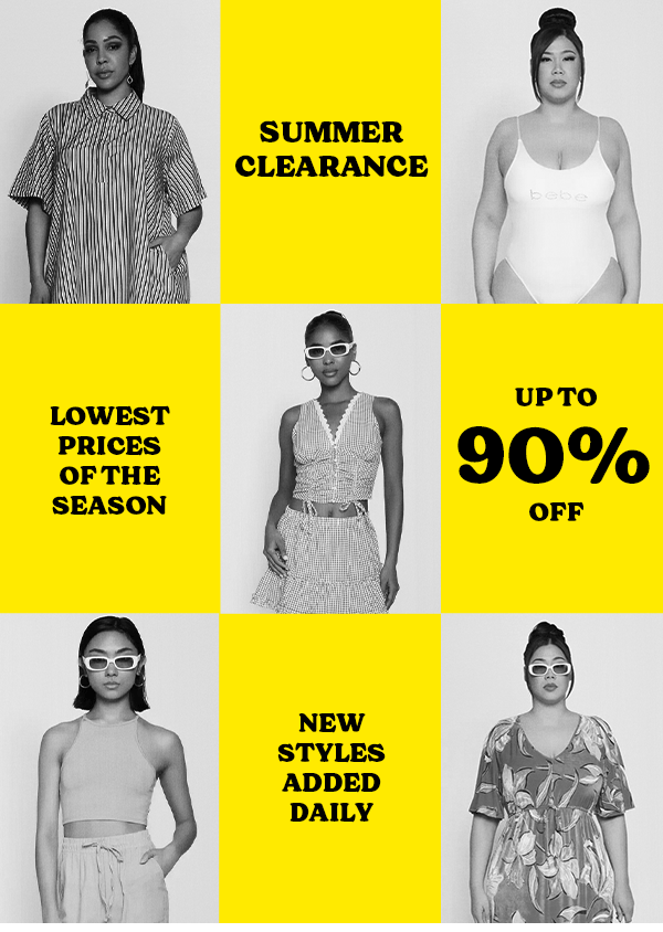 SUMMER CLEARANCE UP TO 90% OFF