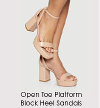 Open Toe Block Heel Sandals