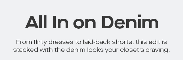 All In on Denim