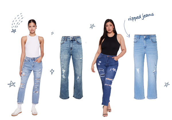 ripped jeans