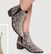 Trendy Pointy Toe Block Heel Chelsea Boots