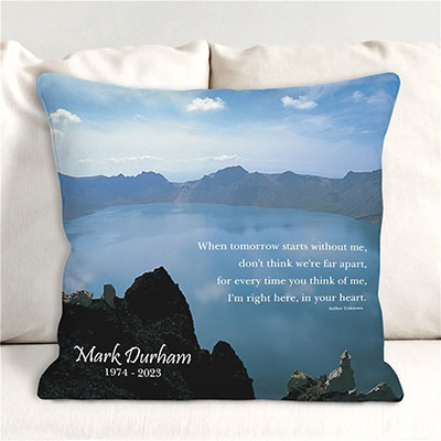 Personalized Memorial Throw Pillow Sympathy Gift