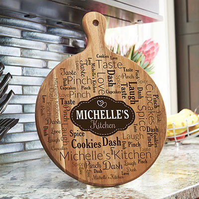 Personalized Label Word Art Acacia Paddle