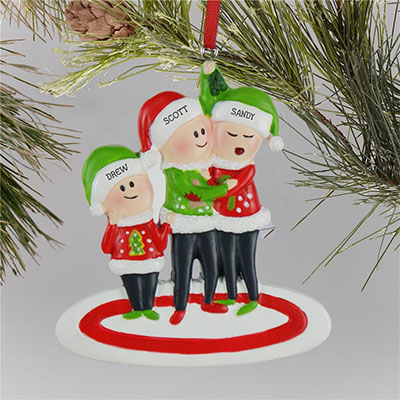 Personalized Ugly Sweater Family Christmas Ornament