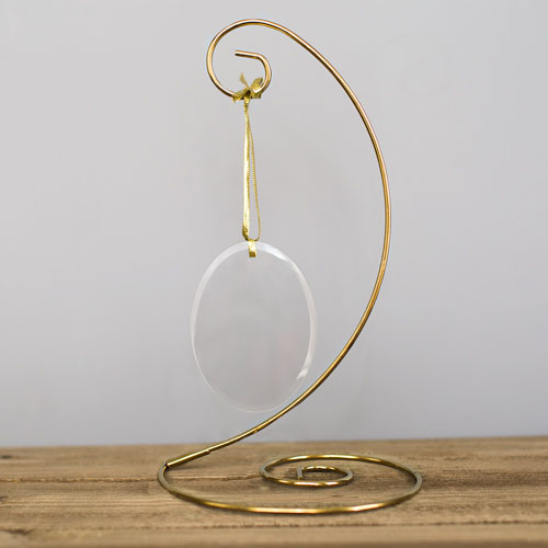 Gold Spiral Ornament Stand