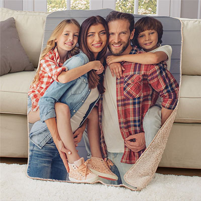 Personalized Photo 50x60 Sherpa Blanket