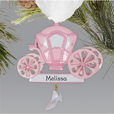 Personalized Princess Carriage Ornament