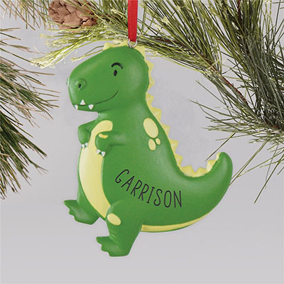 Personalized Dinosaur Christmas Ornament