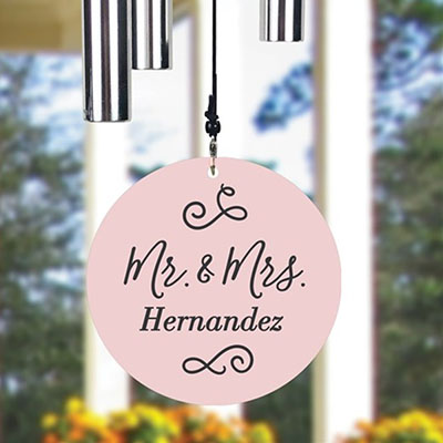 Personalized Mr. & Mrs. Wind Chime