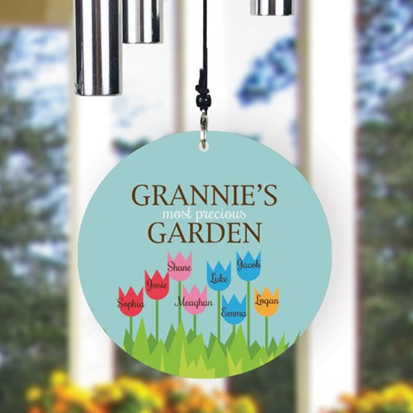 Personalized Most Precious Garden Wind Chime