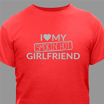 Personalized I Heart My Smoking Hot T-Shirt