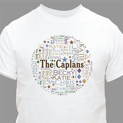 Family Circle Word-Art T-shirt