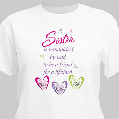 Personalized Sister T-Shirt