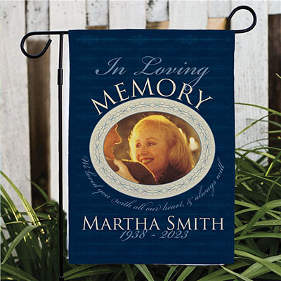 In Loving Memory Photo Memorial Garden Flag  S MO MARTHA SMITH B 