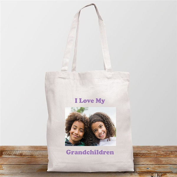 Personalized Picture Perfect Photo White Tote Bag